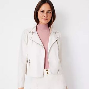NEW Ann Taylor | Faux Leather Moto Jacket